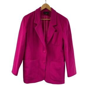Pink Blazer Compagnie International Express Magenta Oversized XS/0 Vintage